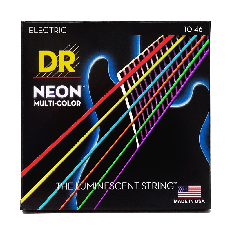 Набор струн DR Strings NEON Multi-Color Electric - Medium (10-46)
